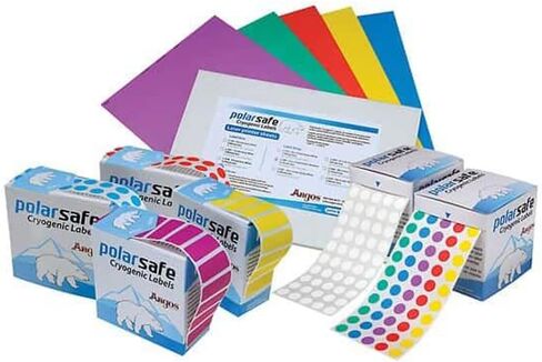 Argos L1281 White Micryo Laser Printer Strip Cryogenic Labels for 0.5mL Microcentrifuge Tubes, 24mm Length x 13mm Width(Pack of 2380) in Kuwait