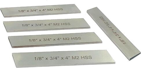HSS M2 Blade 1/8" (Thickness) x 3/4" (Wide) x 4" Inch (Long) for Lathe Parting Cut Off Tool in Saudi Arabia
