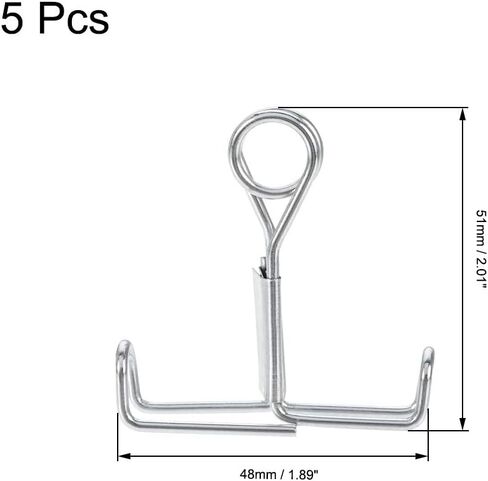 اوكسيل مشابك انابيب التحكم في التدفق بمشبك زنبركي مسطح الفك للخرطوم المرن للمختبرات 5 قطع in Kuwait