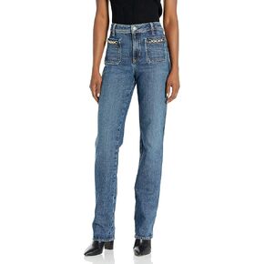 GUESS Women's Eco 1981 High-Rise Straight Jeans in Kuwait