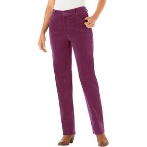 Woman Within Women's Plus Size Corduroy Straight Leg Stretch Pant in Saudi Arabia