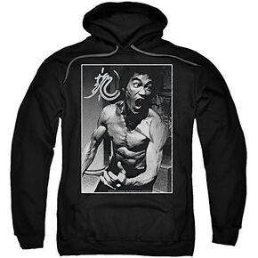Bruce Lee Focused Rage Unisex Adult Pull-Over Hoodie for Men and Women in Kuwait