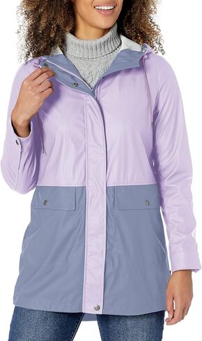 Levi's Women's Midlength Rubberized PU Rain Jacket (Standard & Plus Sizes) in Saudi Arabia