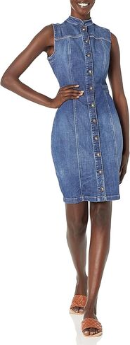 فستان GUESS Womens Eco Marissa بدون أكمام Denim Dress in Saudi Arabia