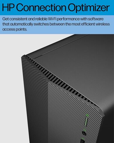 HP Pavilion Gaming Desktop, AMD Ryzen 7 5700G Processor, NVIDIA GeForce RTX 2060 graphic, 16 GB RAM, 1 TB SSD, Windows 11 Pro (TG01-2460, shadow black) in Saudi Arabia