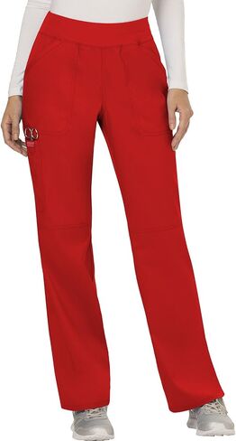 Cherokee Women Scrubs Pant Workwear Revolution Mid Rise Straight Leg Pull-On WW110 in Saudi Arabia