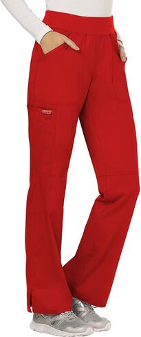 Cherokee Women Scrubs Pant Workwear Revolution Mid Rise Straight Leg Pull-On WW110 in Saudi Arabia
