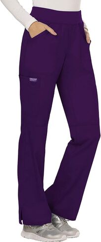 Cherokee Women Scrubs Pant Workwear Revolution Mid Rise Straight Leg Pull-On WW110 in Saudi Arabia