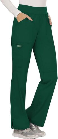 Cherokee Women Scrubs Pant Workwear Revolution Mid Rise Straight Leg Pull-On WW110 in Saudi Arabia