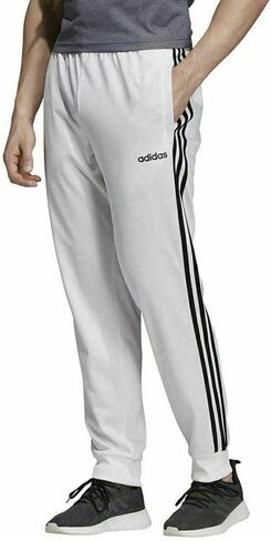 adidas Men's Essentials 3-Stripes Tapered Tricot Pants in Kuwait