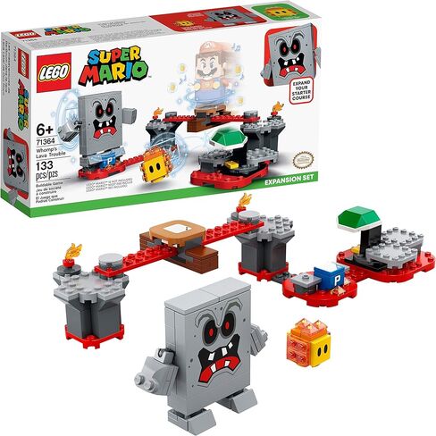 LEGO Super Mario Whomp’s Lava Trouble Expansion Set 71364 Building Kit; Toy for Kids to Enhance Their Super Mario Adventures with Mario Starter Course (71360) (133 Pieces) in Saudi Arabia