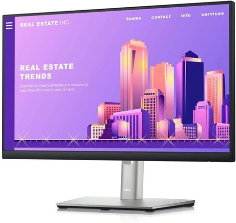 Dell DELL-P2222H LCD Monitor - P2222H 21.5" Full HD WLED 16:9 Black, Silver 22" Class in Plane Switching (IPS) Technology 1920 x 1080 16.7 Million Colors 250 Nit 5 ms 60 Hz (Certified Refurbished) in Saudi Arabia