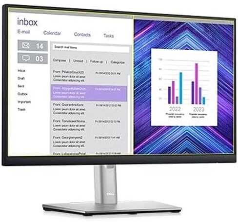 Dell DELL-P2222H LCD Monitor - P2222H 21.5" Full HD WLED 16:9 Black, Silver 22" Class in Plane Switching (IPS) Technology 1920 x 1080 16.7 Million Colors 250 Nit 5 ms 60 Hz (Certified Refurbished) in Saudi Arabia