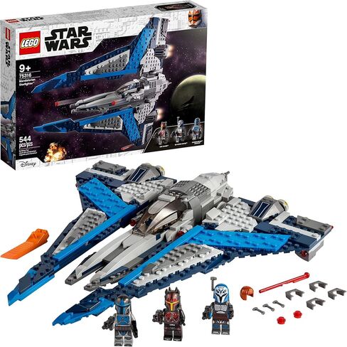 LEGO Star Wars Mandalorian Starfighter 75316 Awesome Toy Building Kit for Kids Featuring 3 Minifigures; New 2021 (544 Pieces) in Saudi Arabia