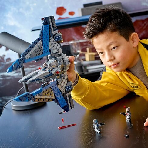 LEGO Star Wars Mandalorian Starfighter 75316 Awesome Toy Building Kit for Kids Featuring 3 Minifigures; New 2021 (544 Pieces) in Saudi Arabia