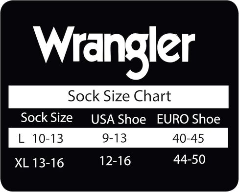Wrangler Mens Ultra Dri Seamless Toe Western Boot Socks 3 Pair Pack in Kuwait