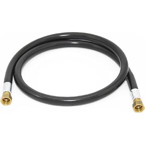 Flame King 100159-48, 48-inch Thermo Rubber RV Slide Out Hose Assembly, 3/8" ID, Female to Female, 100159-48