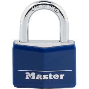 Master Lock 142DCM Covered Aluminum Keyed Padlock, 1-Pack, Blue in Saudi Arabia