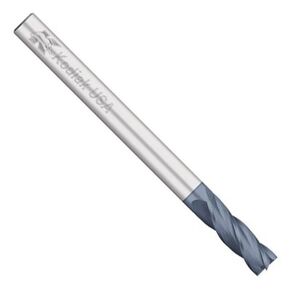 Kodiak Cutting Tools KODIAK137883 USA Made Solid Carbide End Mill, Coated, 4 Flute, 1/4" Shank, 1-1/2" Length of Cut, 6" Overall Length, 1/4" Diameter in Saudi Arabia