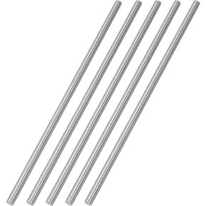 TOPPROS حزمة من 5 قضبان فولاذية مستديرة، قطر 6 مم HSS مخرطة بار أداة المخزون 200 مم / 7.87 بوصة طويلة، لمخارط حفر ترس العمود، آلة مملة تحول المحور المصغر، أداة حرفية دبوس أسطواني in Kuwait