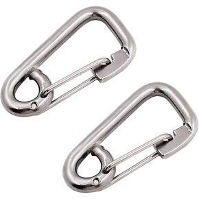 SHENGHUISS Spring Snap Hook Marine Grade 316 Stainless Steel Safety Quick Link Carabiner Heavy Duty Snap Hook Clip