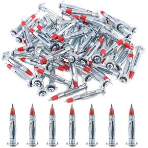 Glarks 60 قطعة شديدة التحمل 1/8 بوصة 46 مم من الصلب المطلي بالزنك مولي بولت محرك مجوف مجموعة براغي تثبيت الحائط (1/8SDx46MM) in Kuwait