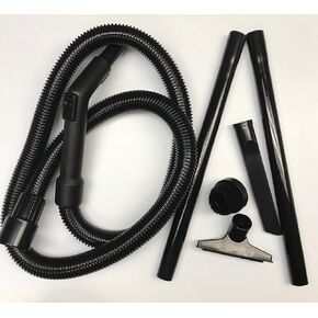 Compatible Replacement for Some Shop Vac and Ridgid Style Vacuum Cleaners Crushproof Commercial Grade Hose with Tool Set. Has 2 1/4" Machine End Coupling and Uses the Standard 1 1/4" Hose Attachments