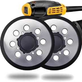2 Pack 5 Inch 8 Hole Replacement Sander Pad for Dewalt DWE6423/6423K, DWE6421/6421K, DWE6421-B2, DWE6421-B3, DWE6421-BR, DCW210B - 5" Hook and Loop Sanding Backing Pad in Saudi Arabia