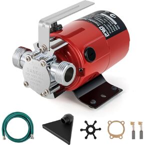 Utility Pump, Prostormer 1/10HP 120V Mini Portable Electric Water Transfer Pump 330GPH Plumbing Equipment with Water Hose Kit Great for Yard, Garden, Pool Draining in Kuwait