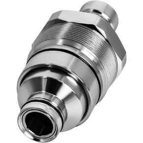 7246799 AT406474 Hydraulic Male Flat Face Quick Coupler Compatible with Bobcat 753 763 773 863 864 883 A770 Johnn Deeree 318E 319E 320E, 47396760 373-6967 V1311-77140