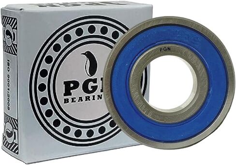 PGN (10 Pack) 608-2RS Bearing - Lubricated Chrome Steel Sealed Ball Bearing - 8x22x7mm Bearings with Rubber Seal & High RPM Support in Kuwait