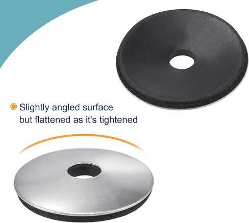 غسالات الختم المستعبدة من MECCANIXITY مقاس 25 × 5.5 × 2.8 مم من الفولاذ المقاوم للصدأ EPDM حشية لولبية مدعومة بالمطاط، عبوة من 100 قطعة in Kuwait