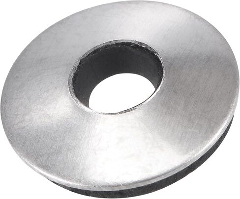 غسالات الختم المستعبدة من MECCANIXITY مقاس 25 × 5.5 × 2.8 مم من الفولاذ المقاوم للصدأ EPDM حشية لولبية مدعومة بالمطاط، عبوة من 100 قطعة in Kuwait