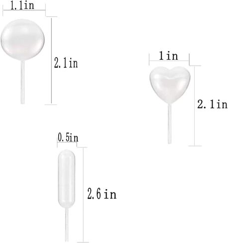 200pcs 4ml Mini Squeeze Transfer Cupcakes Pipettes-Rectangular,Heart,Round Shape,Disposable Plastic Droppers for Cupcake,Dessert,Strawberries and Chocolate, Birthday Party and Holiday Decoration. in Saudi Arabia