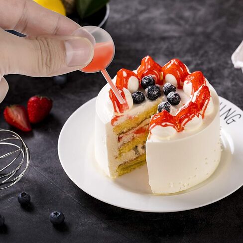 200pcs 4ml Mini Squeeze Transfer Cupcakes Pipettes-Rectangular,Heart,Round Shape,Disposable Plastic Droppers for Cupcake,Dessert,Strawberries and Chocolate, Birthday Party and Holiday Decoration. in Saudi Arabia