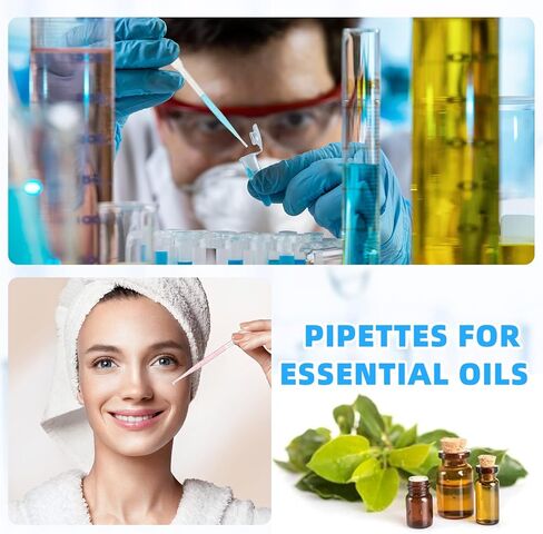 Buryeah 1000 Pcs Plastic Pipettes Droppers 3ml Disposable Transfer Pipettes Eye Dropper Small Graduated Pipettes Dropper for Science Laboratory, DIY Art, Essential Oils Makeup in Kuwait