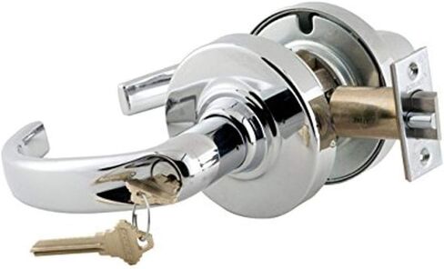 قفل أسطواني من الفئة 1 ND53SPA625 ND من Schlage commercial مزود بزر تشغيل/غلق بزر دفع وتصميم سبارتا لايف،لمسة نهائية من الكروم اللامع in Saudi Arabia