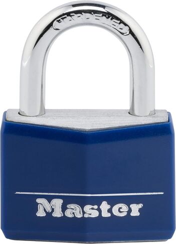 Master Lock 142DCM Covered Aluminum Keyed Padlock, 1-Pack, Blue in Saudi Arabia
