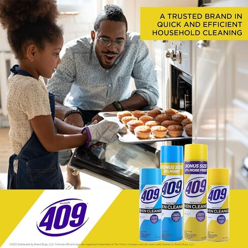 409 Fume Free Oven Cleaner 19oz Aerosol, Fresh Scent, Cuts Through Grease & Grime on Contact, A Powerful Clean You Can Trust, Fresh Scent, 19 Oz | Grill Cleaner, Stove Top Cleaner in Kuwait