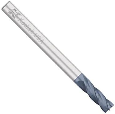 Kodiak Cutting Tools KODIAK137883 USA Made Solid Carbide End Mill, Coated, 4 Flute, 1/4" Shank, 1-1/2" Length of Cut, 6" Overall Length, 1/4" Diameter in Saudi Arabia