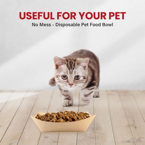 100 pcs Paper Food Trays Disposable, 1 LB Brown Food Boats Disposable for Serving Concession Food, Paper Tray, Nacho Trays Disposable, Paper Boats for Food in Festivals, Carnivals and Fairs in Kuwait