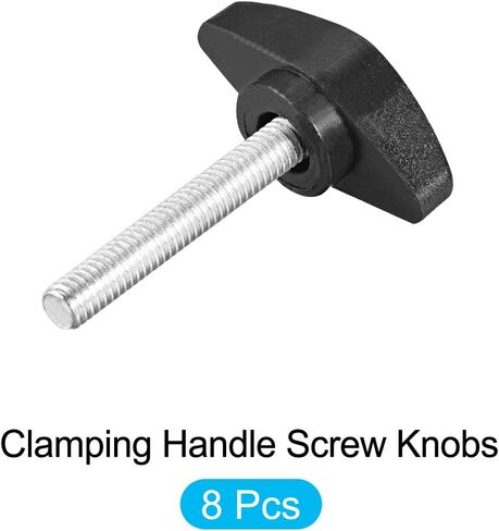 مقابض لولبية بمقبض معدني (M6x30mm) 10 قطع، مقبض معدني على شكل حرف T - لبناء المساكن، آلة المخرطة، معدات الصناعة in Kuwait
