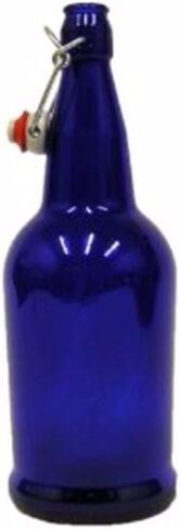 Cobalt Blue EZ Cap Bottles-16 oz.-Case of 12-Caps Included in Saudi Arabia