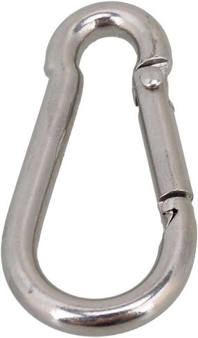 szzijia M4 40mm Multifunctional 304 Stainless Steel Spring Loaded Gate Snap Carabiner Quick Link Lock Ring Hook in Saudi Arabia