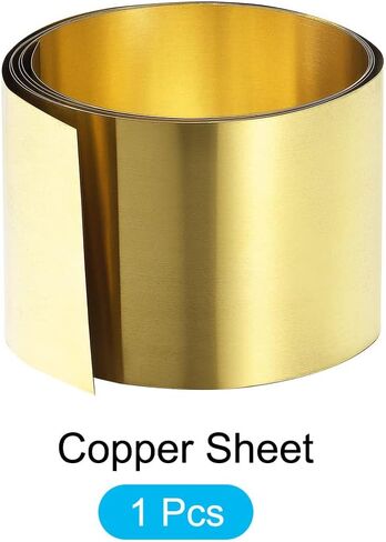 METALLIXITY Brass Sheet (1000mmx200mmx0.1mm) 1Pcs, Metal Sheets Plates - for Home Kitchen Backsplash, Craft Project in Saudi Arabia