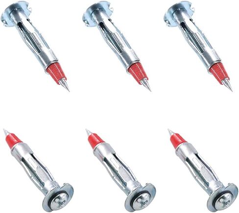 Glarks 60Pcs Heavy Duty 1/8 inch 35MM Zinc Plated Steel Molly Bolt Drive Hollow Drive Wall Anchor Screws Set (1/8SDx35MM) in Kuwait