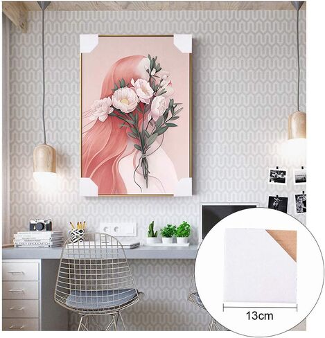 PH PandaHall 50pcs Cardboard Frame Corner Guard Protectors for Art Paintings, Picture Frames, Photos, Paper Stacks(5.1 x 5.1 inches) in Saudi Arabia