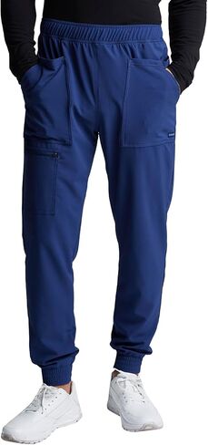 Cherokee Men's Mid Rise Pull-on Jogger Scrubs Pant in Kuwait