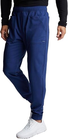 Cherokee Men's Mid Rise Pull-on Jogger Scrubs Pant in Kuwait
