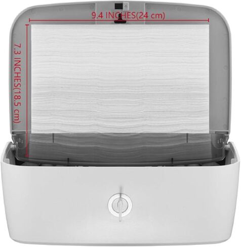 موزع مناشف ورقية تجاري، موزع مناشف ورقية للحمام مثبت على الحائط، حامل علبة مناديل ورقية مطوية يدويًا للمطبخ والحمام in Kuwait